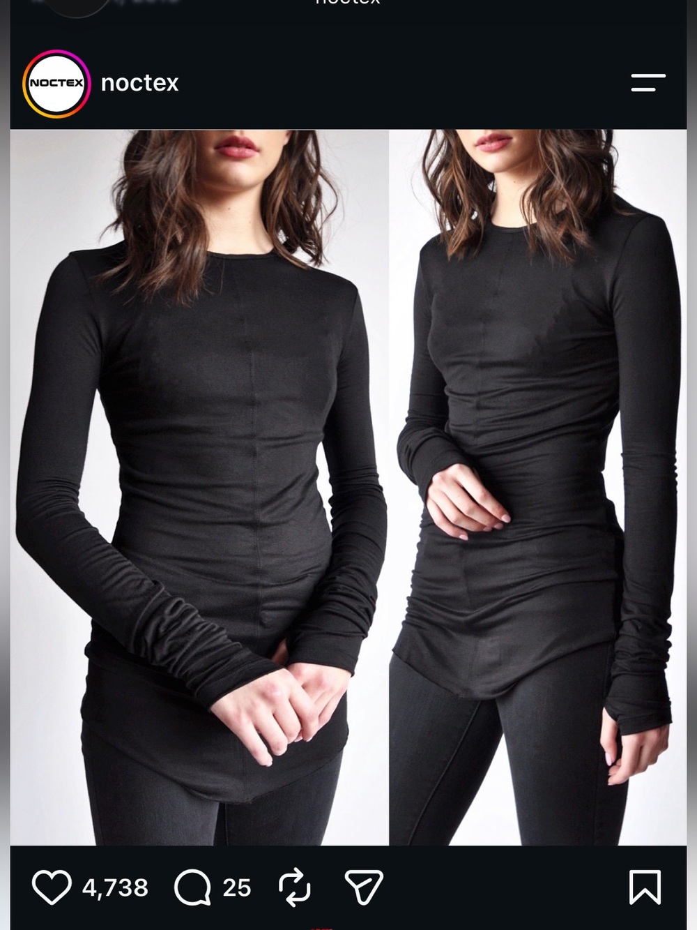 Black Ser 2.0 Longsleeve, Medium M, Noctex